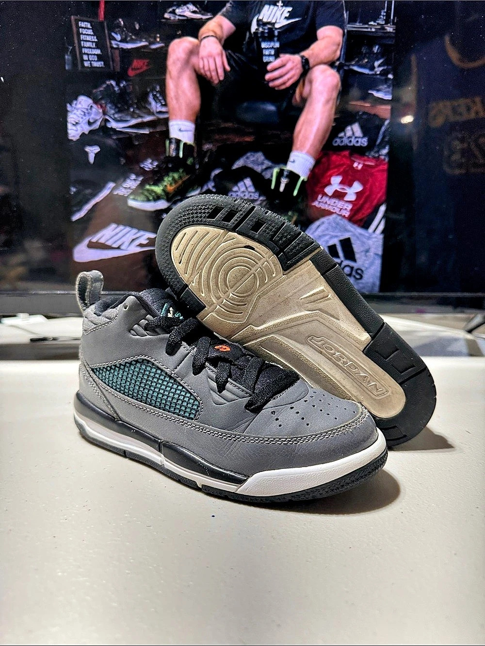 Jordan kids Gray & Black Sneakers